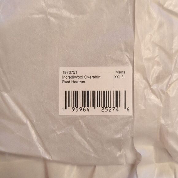 NWT Prana IncrediWool Overshirt Rust Heather Dark Red Size XXL - Picture 6 of 11